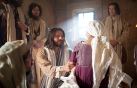 Jesus y la hija de Jairo